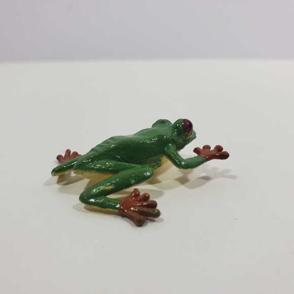 Safari Ltd Frogs And Lily Pad Mini Figures Lot 9 pc Colorful Plastic - Picture 14 of 16